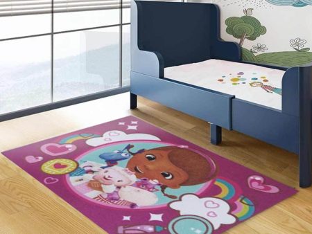 alfombra infantil doctora juguetes 100 x 140 cm diseno 4 horizontal Fashion