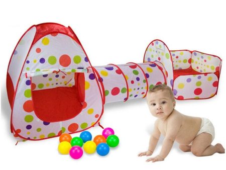 3 In 1 children Ball Pool, and  Tunnel Play House Supply