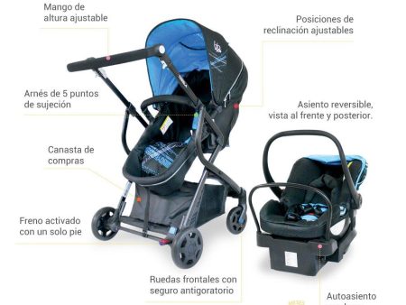 coche travel system 4 en 1 de lujo tessla marca bbjoy Hot on Sale