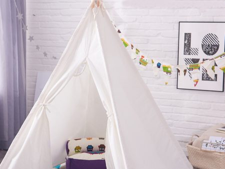 Teepee Play Tent White Cotton Children Playhouse Sale