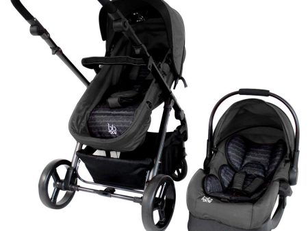 coche travel system 4 en 1 de lujo stylus  color gris marca bbjoy Fashion