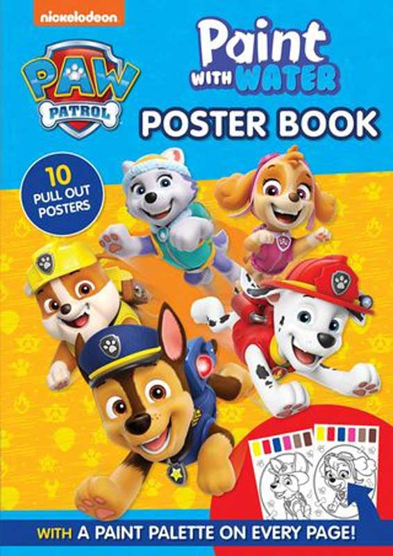 Paw Patrol Paint with Water Poster Book Online